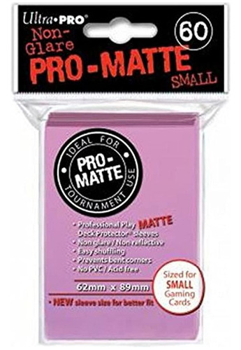 Ultra-pro Pro-matte Sleeves - Rosa, Pequeno - Para Yu-gi-oh