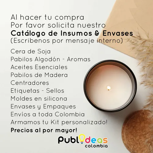 Cera Soja Velas De Molde Pillar Wax Alto Punto De Fusión Apf