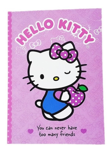 Libreta/cuaderno/anotador Sanrio Hello Kitty Rosa Muy Lejano