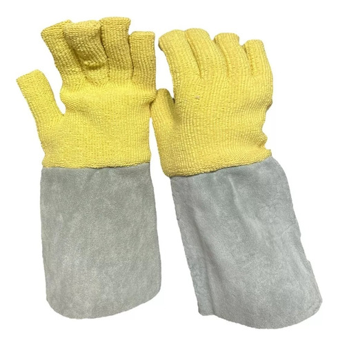 Par Guante Terrycloth Kevlar C/puño Descarne Alta Temperatur