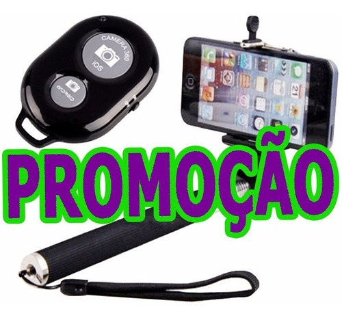 Pau De Selfie Kit Monopod Bastão Controle Bluetooth Celular