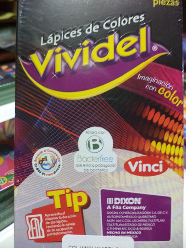 Lapices De Colores Vividel 12 Largos
