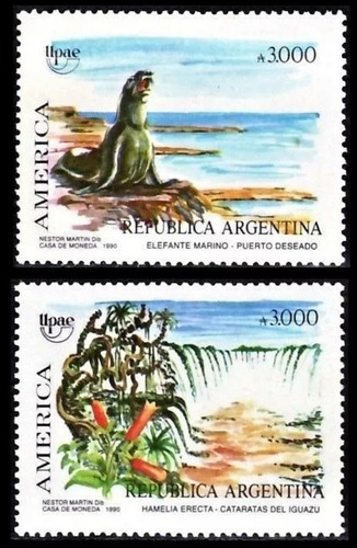 1990 Upaep- Fauna Y Flora- Argentina (sellos) Mnh