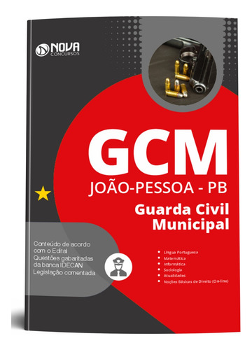 Apostila Concurso Gcm João Pessoa-pb 2023 Guarda Civil Municipal - Editora Nova