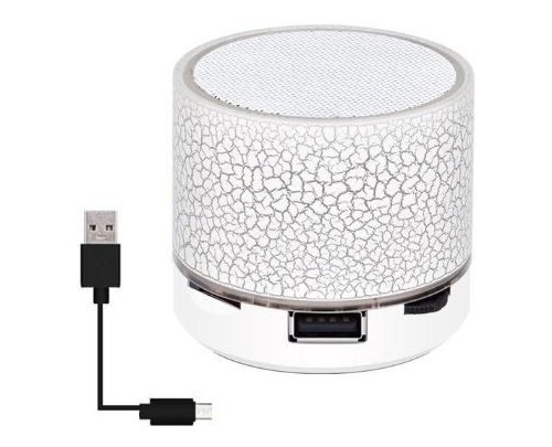 Mini Parlante Bluetooth Luz Led Usb Lector Memoria Delsur