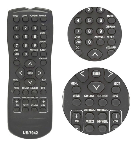 Controle Remoto Para Tv Aoc D42h831 Le42h057d D32w931 D47h83