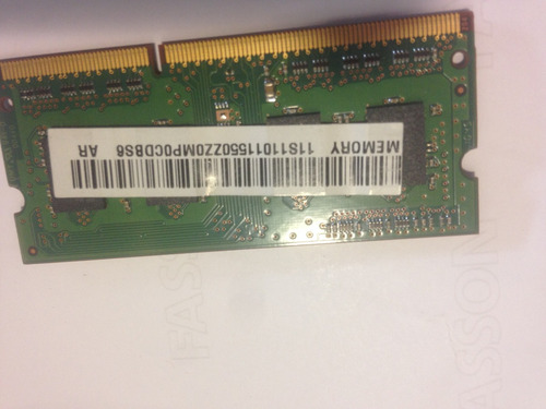 Memoria Sodimm Ddr3 3 Gb. Samsung 1066 Mhz Y Nanya (1y2gb)