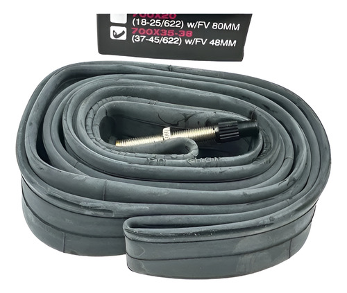 Camara Bicicleta 700x35-38 Jiluer Val Presta 48mm-eggobike Presta Negro