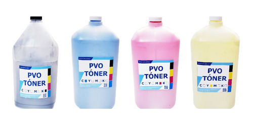 4 Recarga Pvo 500g Para Uso En Kon Tn620 C2060 2060l Cmyk