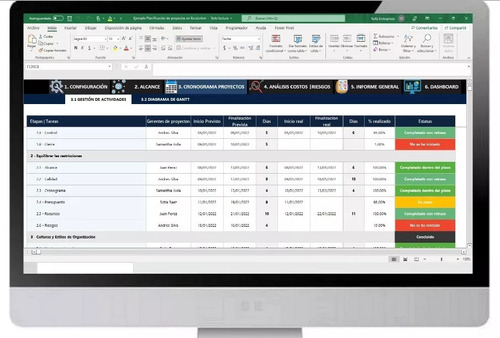 Sistema De Planificación De Proyectos Automatizado Plantilla