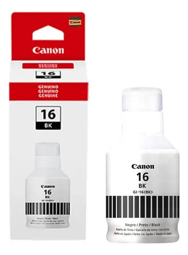 comprar Botella Tinta Canon Gi-16bk Negro Para Maxifi Gx6010 Gx7010