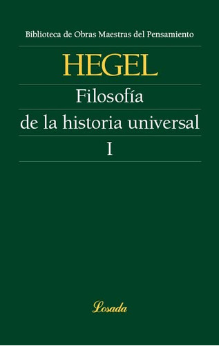 Filosofia De La Historia Universal I -biblioteca Obras Maest