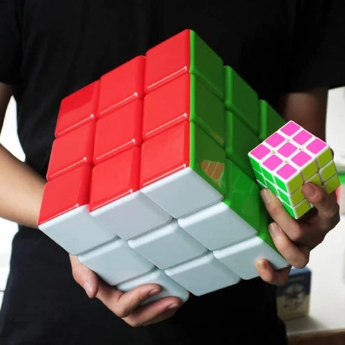Cubo De Velocidad 3x3 Grande Sin Calcomanías