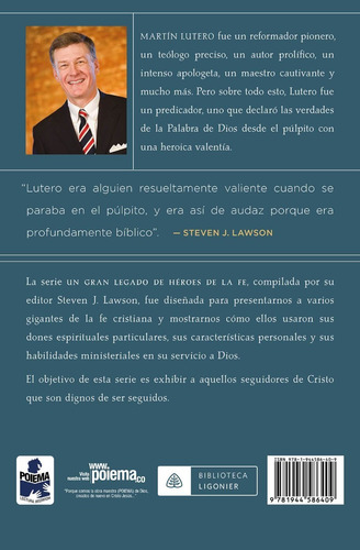 Imagen 2 de 3 de La Heroica Valentía De Martín Lutero, Steven J. Lawson