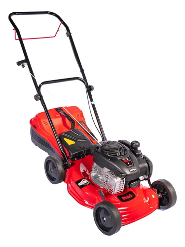 comprar Cortadora Césped Pasto Nafta Petri Americano 4.5hp Motor Briggs Stratton Corte 42cm Chasis Acero Apto Grama Bahiana Color Rojo