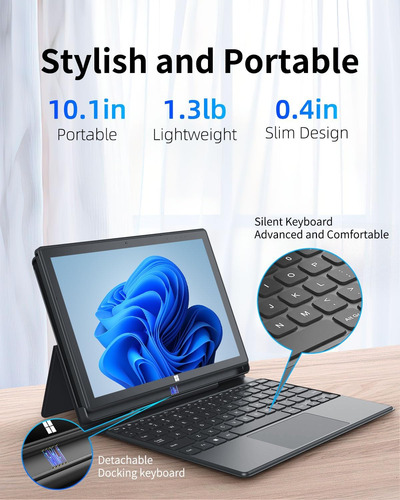 Adreamer 10.1 Windows 11 Tablet 8gb Ram Quad-core Cpu Wi...