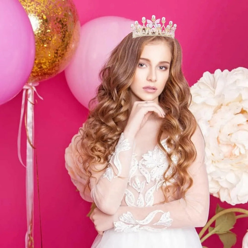 Presente Para Menina: Coroa De Princesa Com Pérolas E Borbol