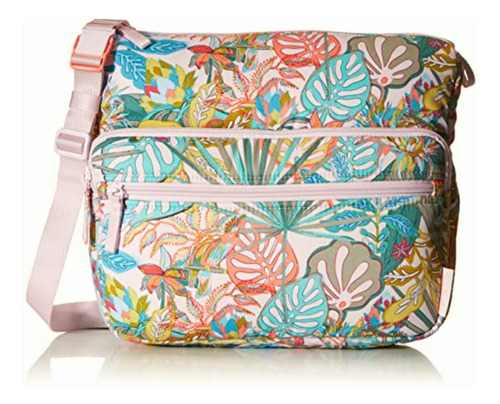 Vera Bradley Bolso Bandolera De Algodón Para Mujer, Toldo