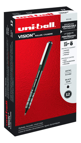 Uni-ball Vision Rollerball Pens, Micro Point (0.5 Mm), ...