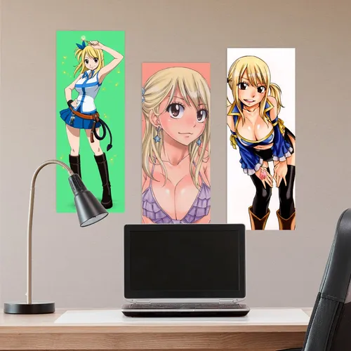 comprar Combo X 3 De Cuadros Grandes Fairy Tail Lucy  - Animeras