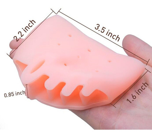 5 Pares Corrector Hallux Valgus Dedo Pie Separador Silicon