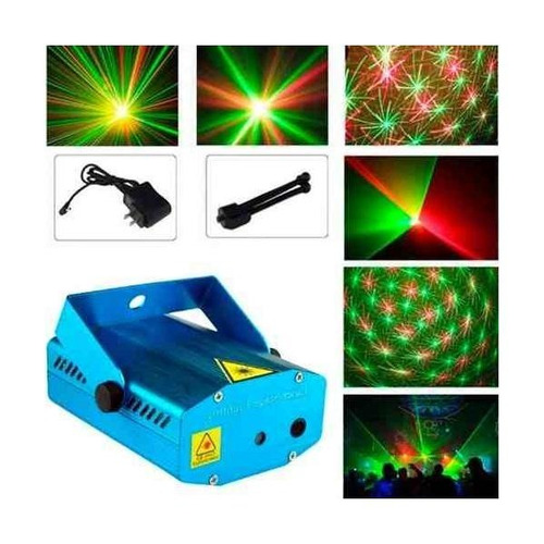 Mini Laser Multipunto Y Formas -audioritmico Led Con Trípode