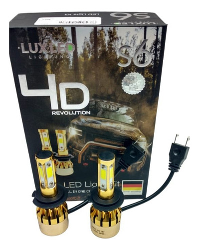 Kit Lampara Cree Led 4d 4 Caras H7 12v/ 36w Max 28000lm