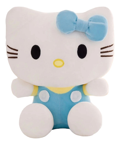 Peluche Hello Kitty Azul Adorable Suave Tierno 20 Cm