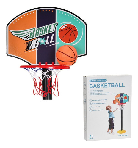 Set2 Mini Tablero Balon Basket 1.15mts Niños Canasta Basquet