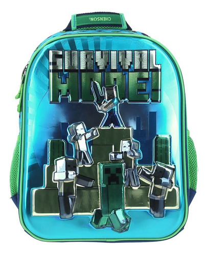 Mochila Chica Preescolar Chenson Minecraft Survival Sorv