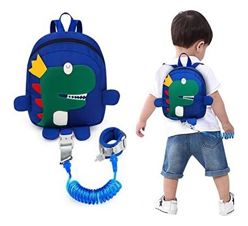 Mochila De Seguridad Para Niños Con Cuello Antipérdida Dino