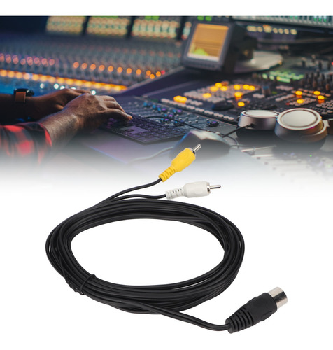 Cable Adaptador Din De 8 Pines A 2rca, Convertidor Profesion