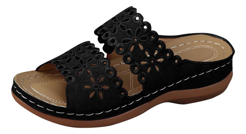 Yt Slipper Verano Casual Talla Grande Color Liso Para Mujer