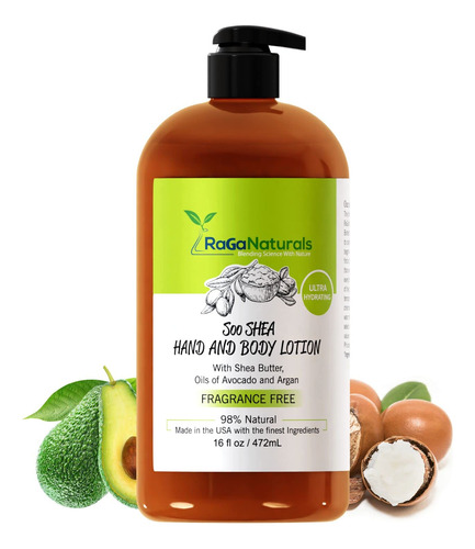 Raganaturals Locion Corporal - Manteca De Karite Sin Perfume