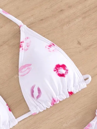 Bikini Importada Shein Malla Bi Color Combinada Nueva Tempo