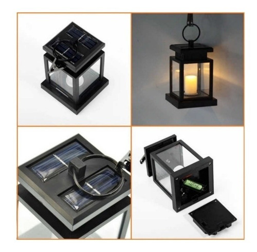 Imagen 3 de 9 de Lampara Colgante De Vela Led Para Exterior , Pack 2 Und.