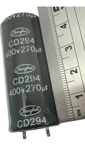 4 Capacitores Usados Jiangha Cd294 400uf 270 Vdc (Usado)