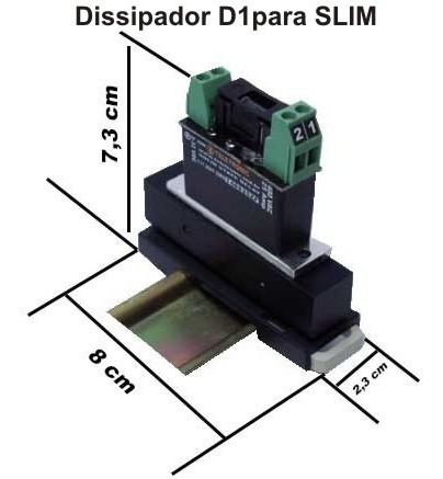 Imagem 2 de 4 de Rele Estado Solido Slim 16 Amp T48s16z-d1 480v 3à32vdc