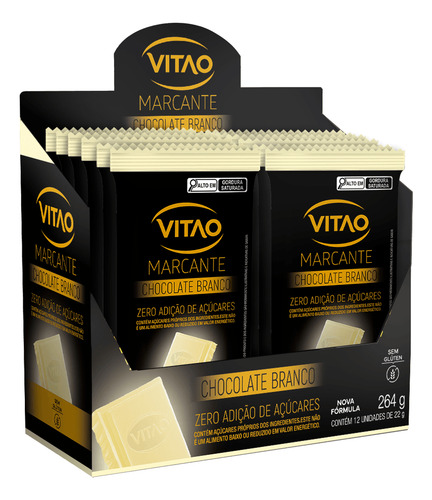 Display 12un Chocolate Branco Zero 22g