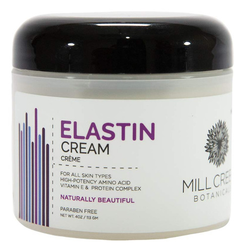 Pack Of 5 X Mill Creek Botanicals Elastin Cream - 4 Oz