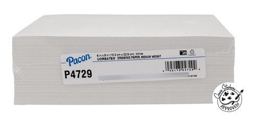 Pacon Papel Dibujo 6.0 9.0 In Color Blanco Peso Medio