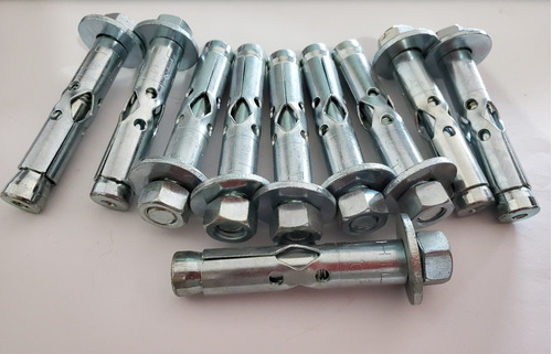 10 Pzs Taquete Expansivo Con Tornillo 1/2'' X 2 1/4'' Hilti