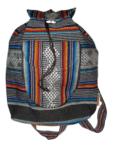 Mochilas Artesanal Tejida, Mxcit-001, 1 Pza, 10kg, Azul/blan