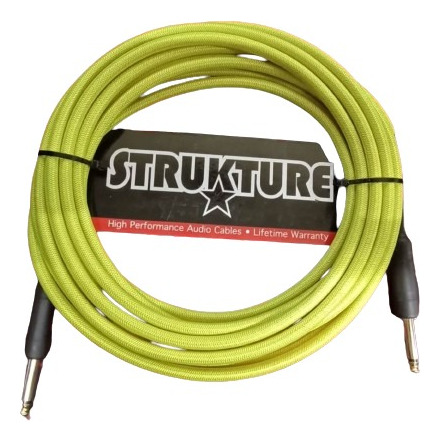 Cable Inst Textil Amarillo 5.07 Mt 1/4-1/4 Strukture Sc186