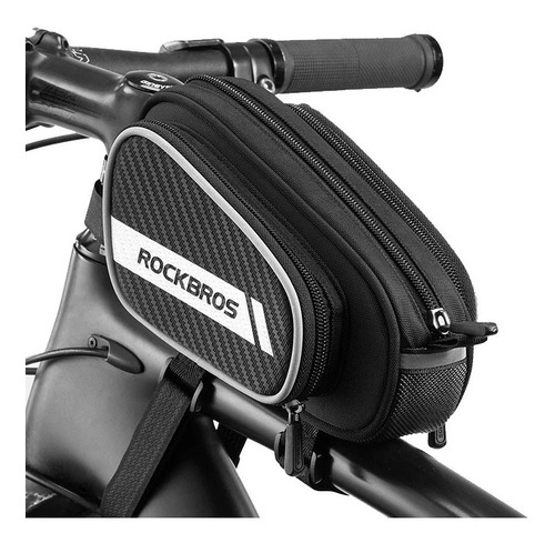 Bolsa impermeable para cuadro de bicicleta Rockbros, color negro