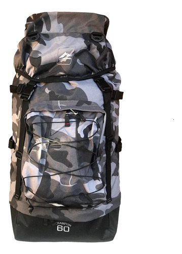 Mochila Trilhas E Rumos Crampon Crampon 60 Cor Camuflado Escuro 60l