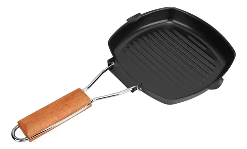 Sartén Plegable Antiadherente Para Camping AIDNTBEO: Ligera, 3 Tamaños Y Mango Refrigerante