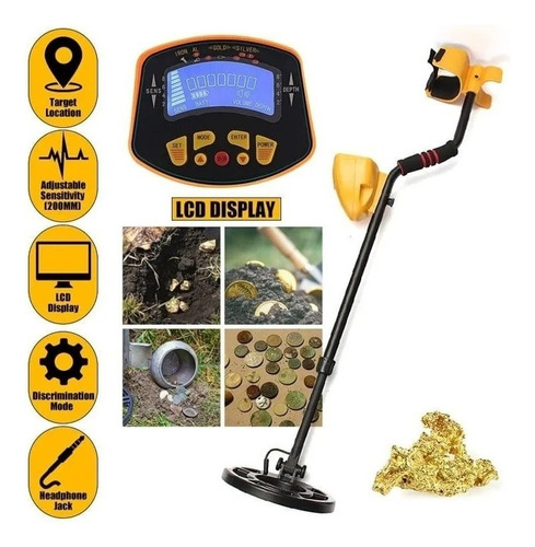 Detector De Metales Detector De Oro Sensitivo Subterráneo Qa