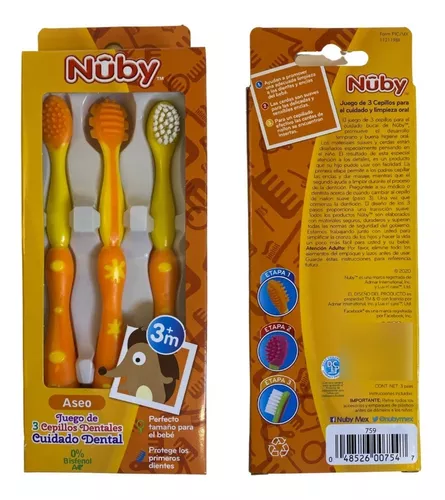 Set de cepillos dentales Nuby para bebé