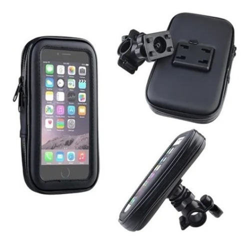  Estuche Porta Celular Bici/ Moto Impermeable Soporte 